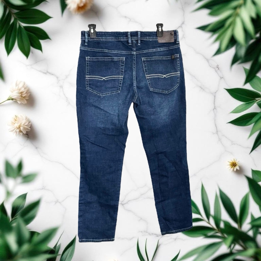 Buffalo David Bitton Jackson-X Straight Stretch Blue Jeans Men 34x32 - Picture 4 of 8